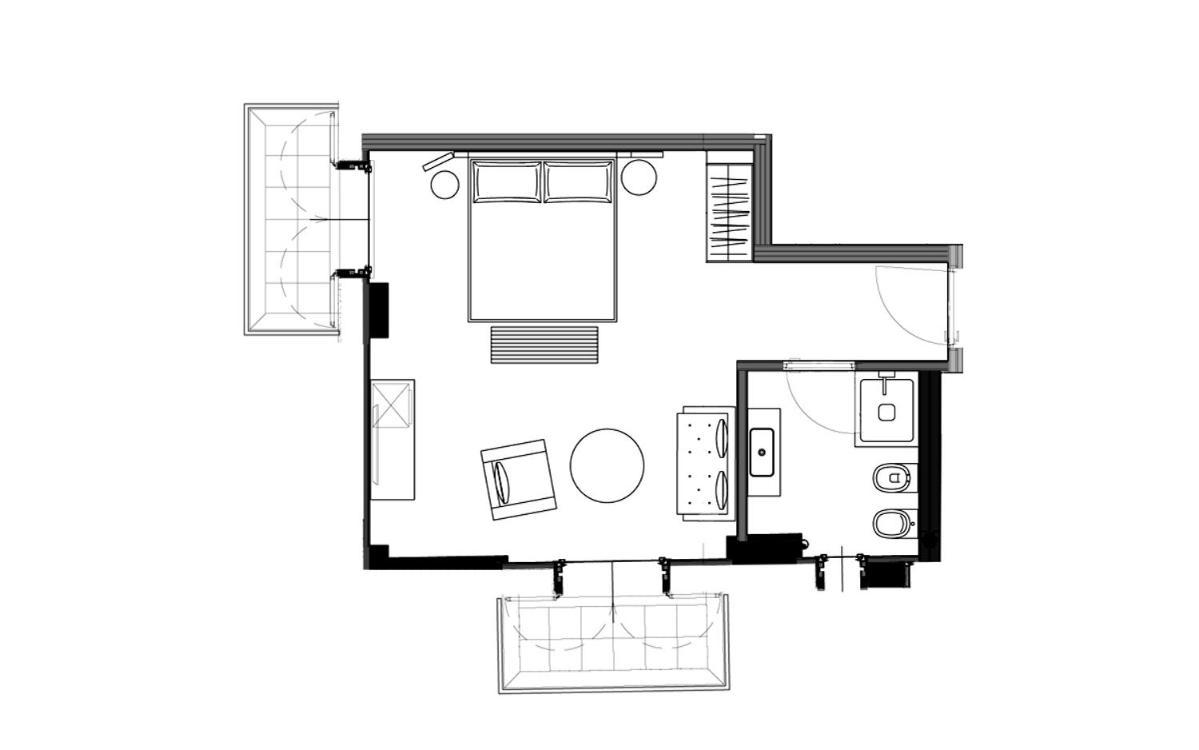 Chambre Double Deluxe avec Balcon - Vue sur Mer