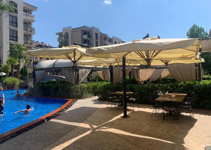 Luxury Orchid Apartment With A Garden In A Private Hotel Complex Cascadas Bulgaria