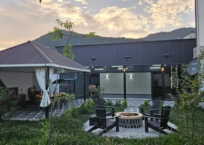 Gabala Milan Villa, Indoor Heated Pool And Jacuzzi With Garden View