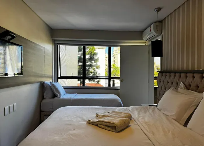 Apto Batel dentro do Hotel com Vaga e Piscina
